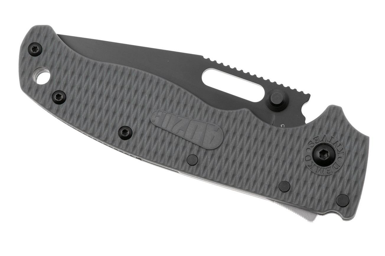 Demko AD20.5 Shark-Lock, DLC D2 Clip Point, 205-D2-CP-DLC, Grivory zakmes