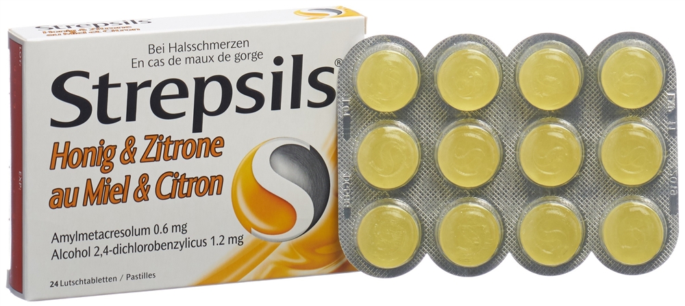 Strepsils Lutschtabl Honig & Zitrone Blist 24 Stk