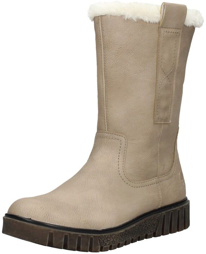 Rieker Enkellaarsjes Plat beige