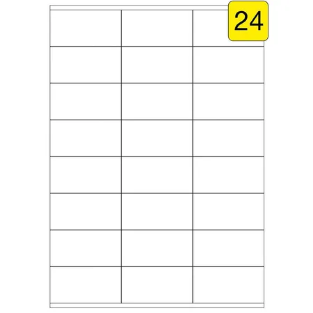 Wäsch Etiketten 50 Blatt DIN A4, 70 x 36 mm, 1200 Stück