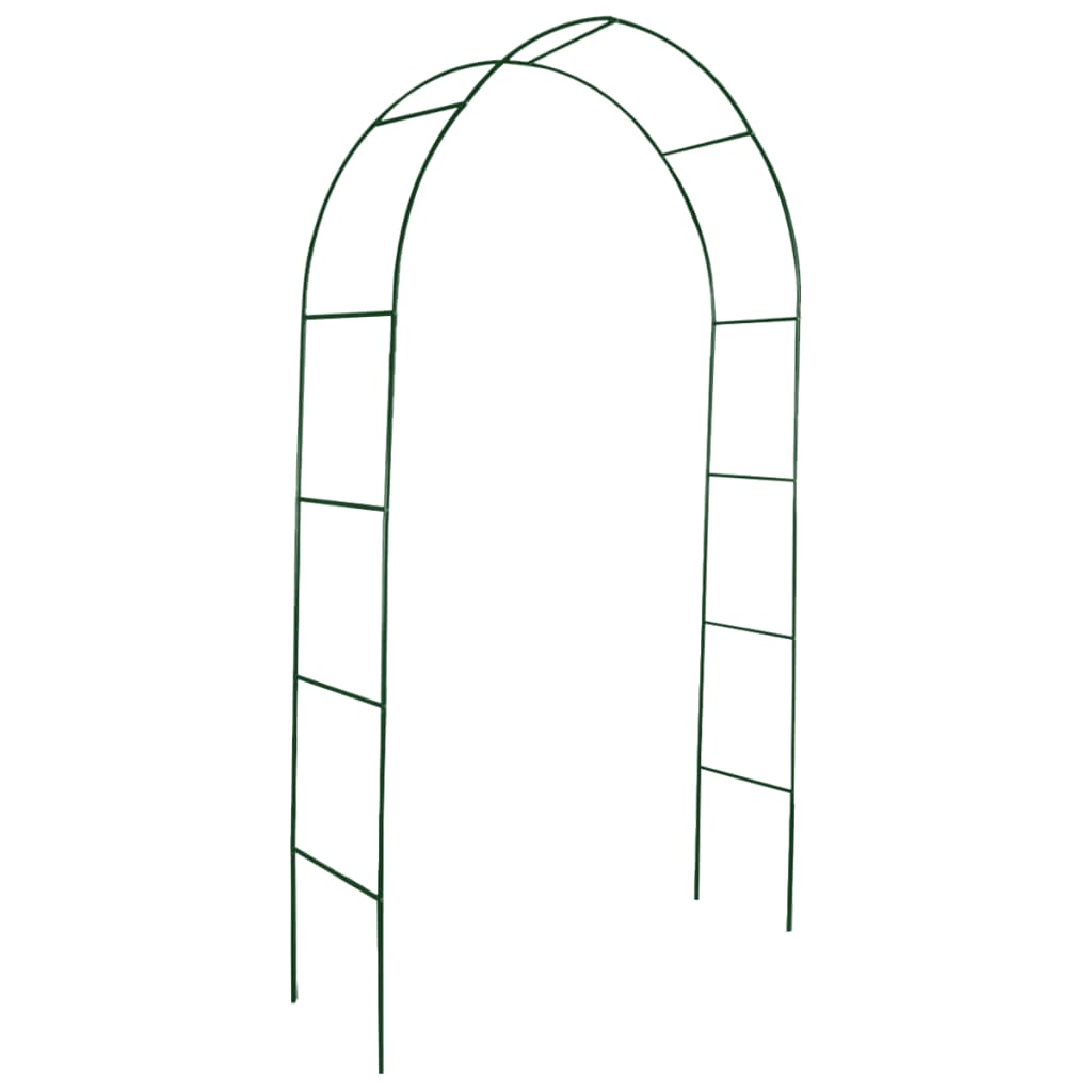 Arcos de jardim vidaXL, pacote com 2 unidades, para plantas trepadeiras.