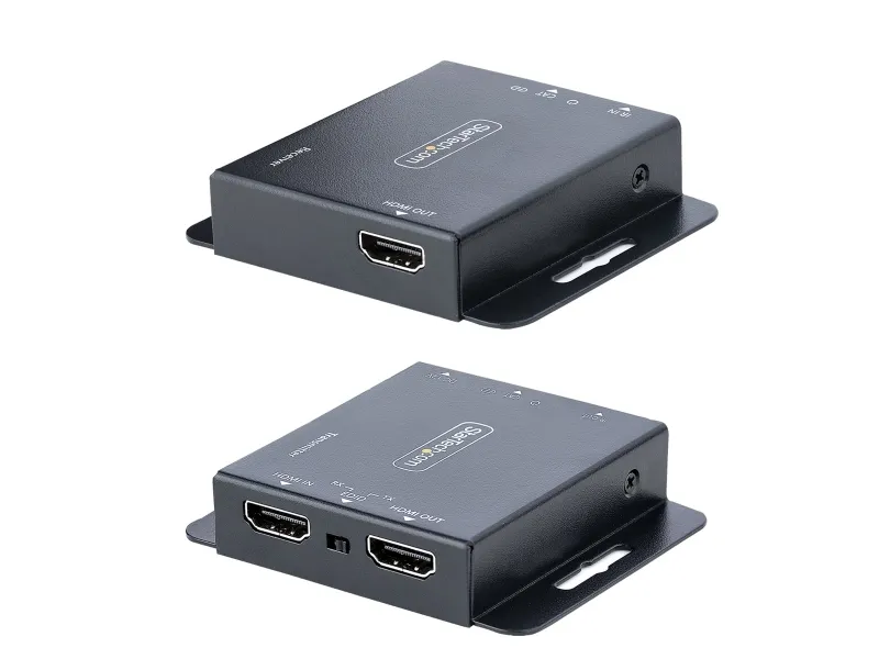 StarTech.com HDMI Extender over CAT6/CAT5, 4K 30Hz/130ft (40m) or 1080p 60Hz/230ft (70m) Video Extender, 4K HDMI over Ethernet Extender, PoC HDMI Transmitter and Receiver Kit, IR Extension - Local Video Output - Video/audio ekspander - HDMI - over CA