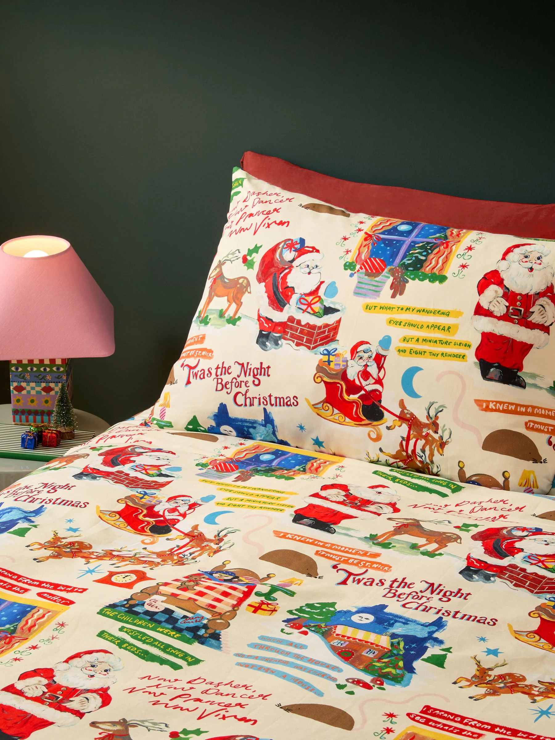 Eleanor Bowmer Polycotton Dekbedovertrek en Kussensloop Set