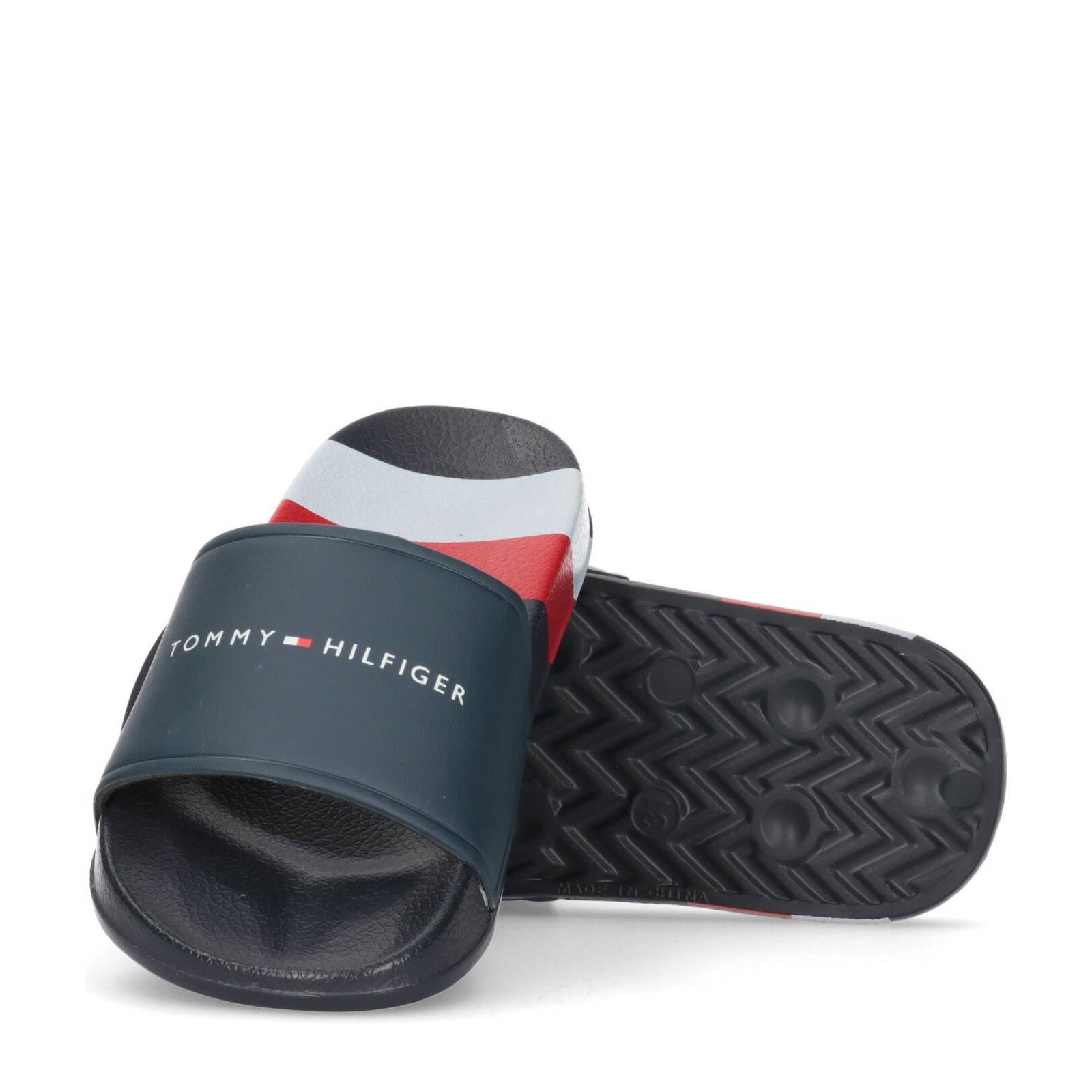Tommy Hilfiger badslippers donkerblauw