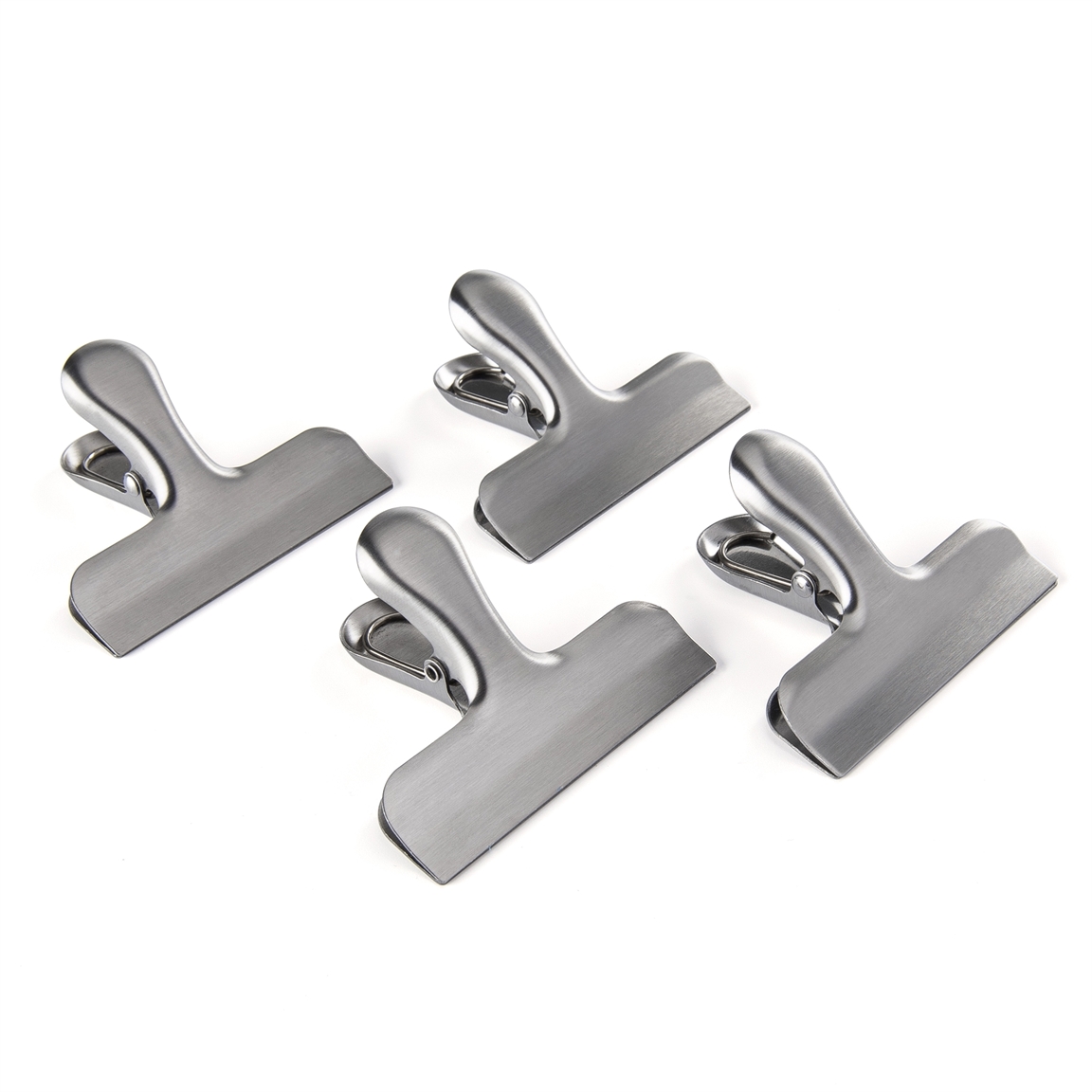4 pinces à sachets en inox