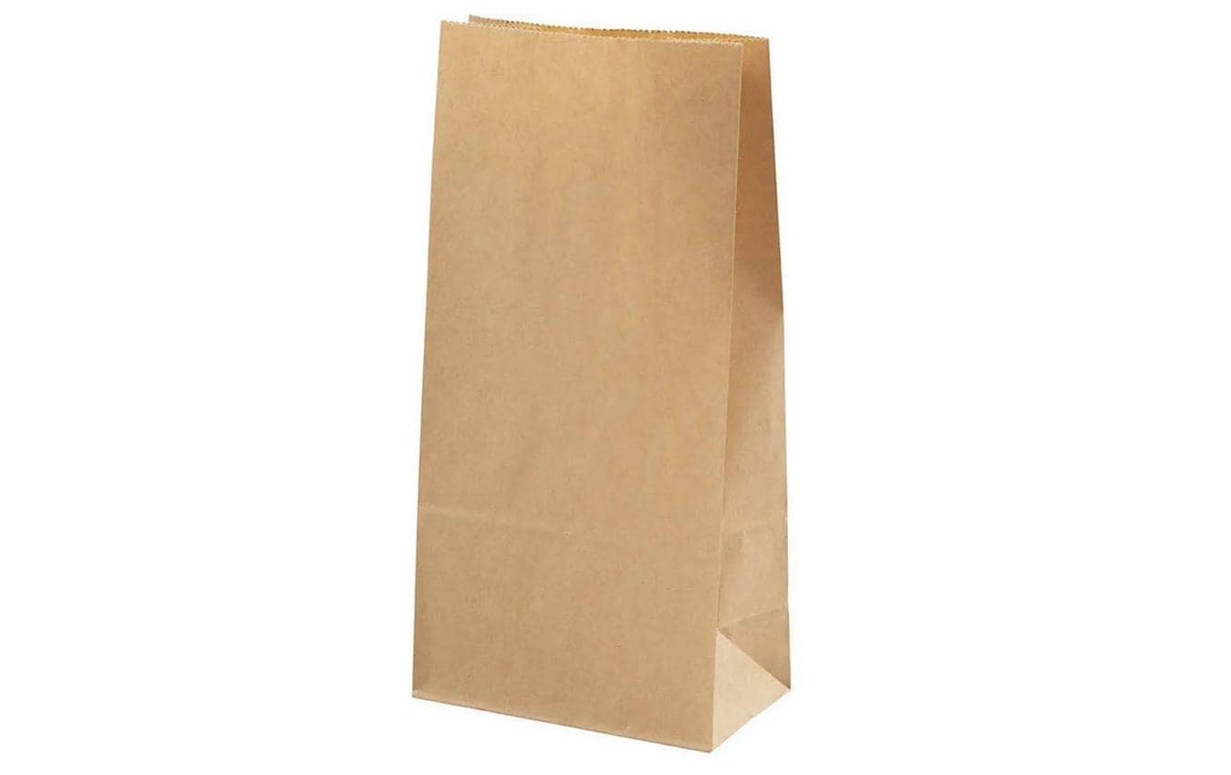 Geschenktüte 11 x 6.5 x 22.5 cm 100 StückPapiertüten mit verstärktem Boden – lebensmittelecht