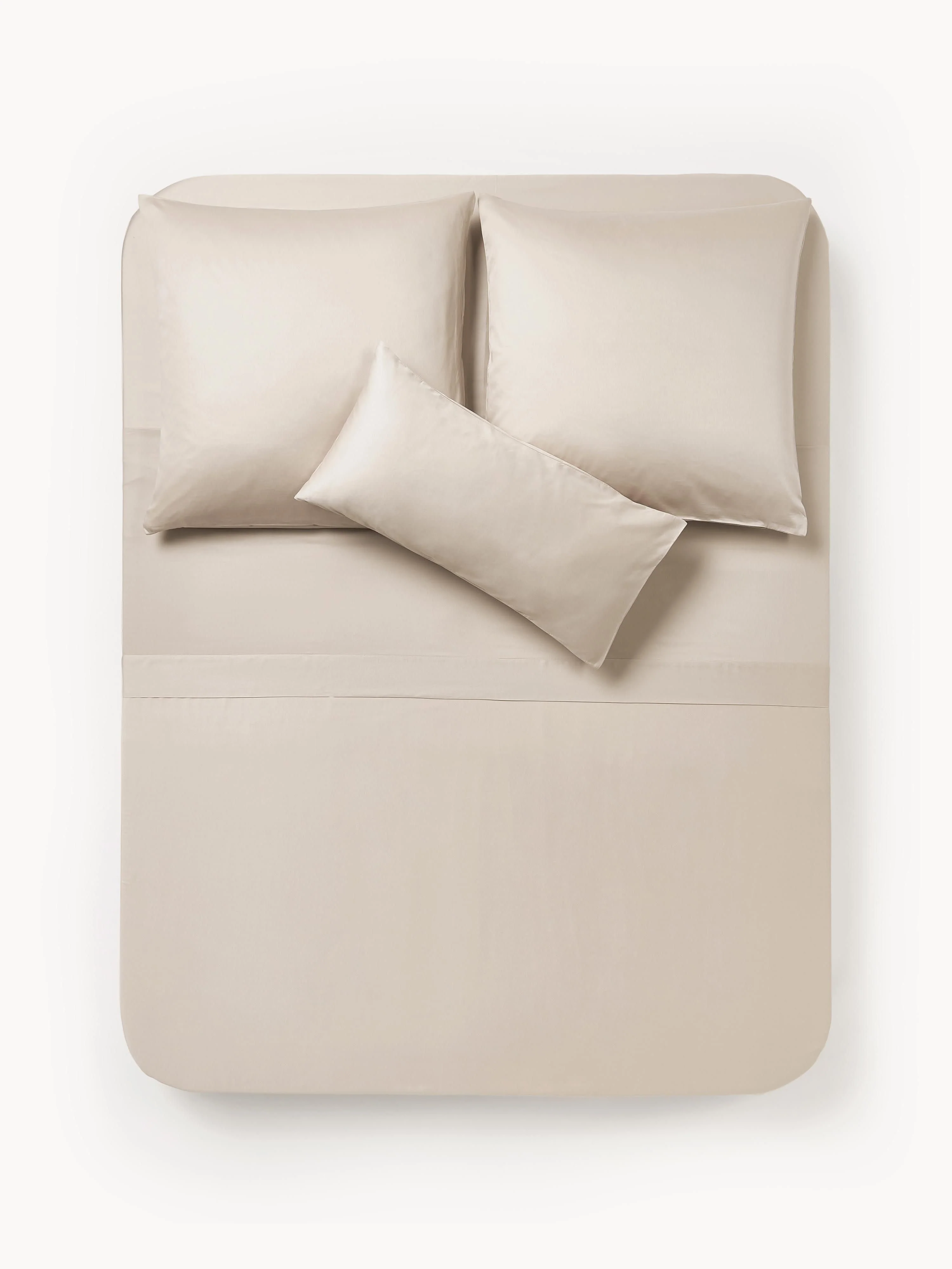 Katoensatijnen laken Comfort