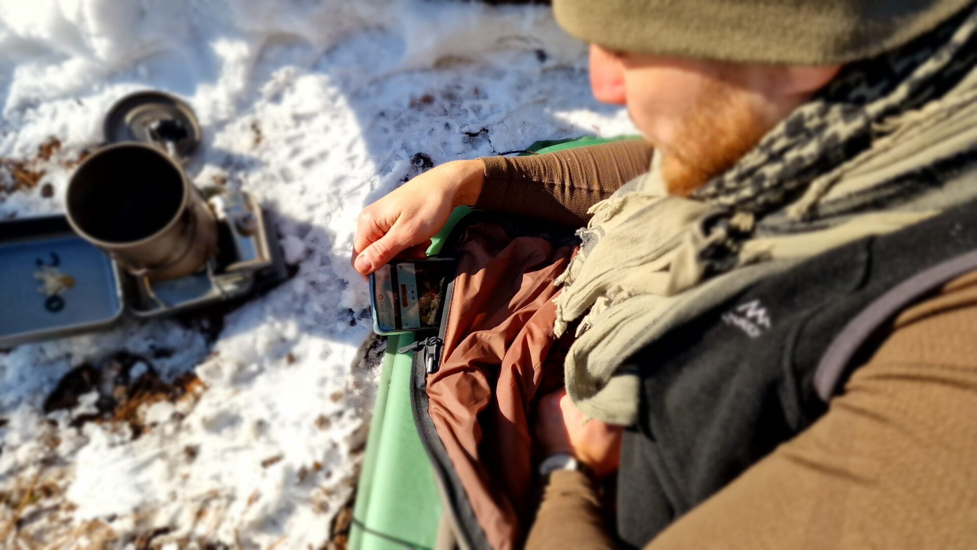 Bushmen HIDEOUT Warm<br>Fjellduk med 120g fyll!