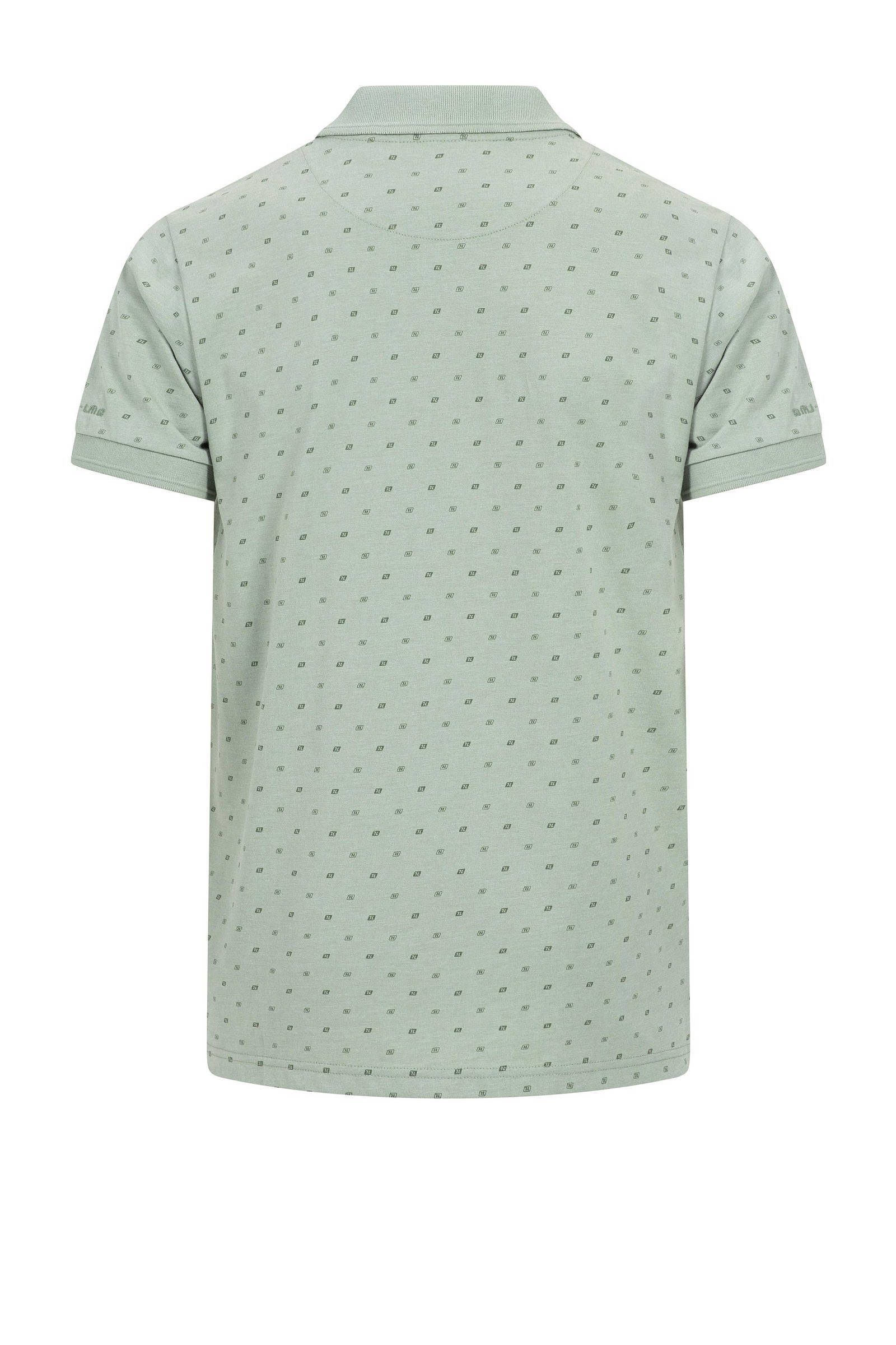 Life-Line polo Krabi met stippen lichtgroen