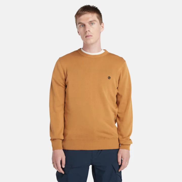 Suéter Williams River Crewneck Masculino na cor Laranja