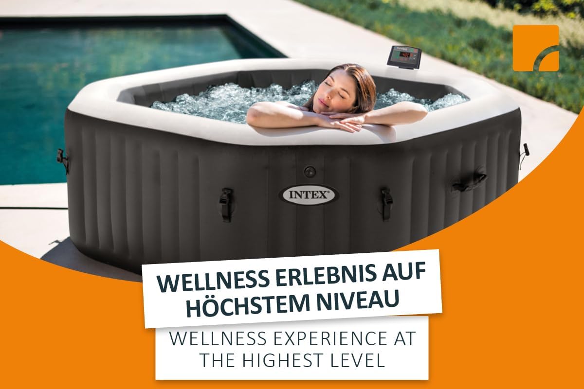 Intex PureSpa Bubble Massage Ø 201 x 71 cm - 28343AH - Für bis zu 4 Personen - 795 Liter Wasserinhalt