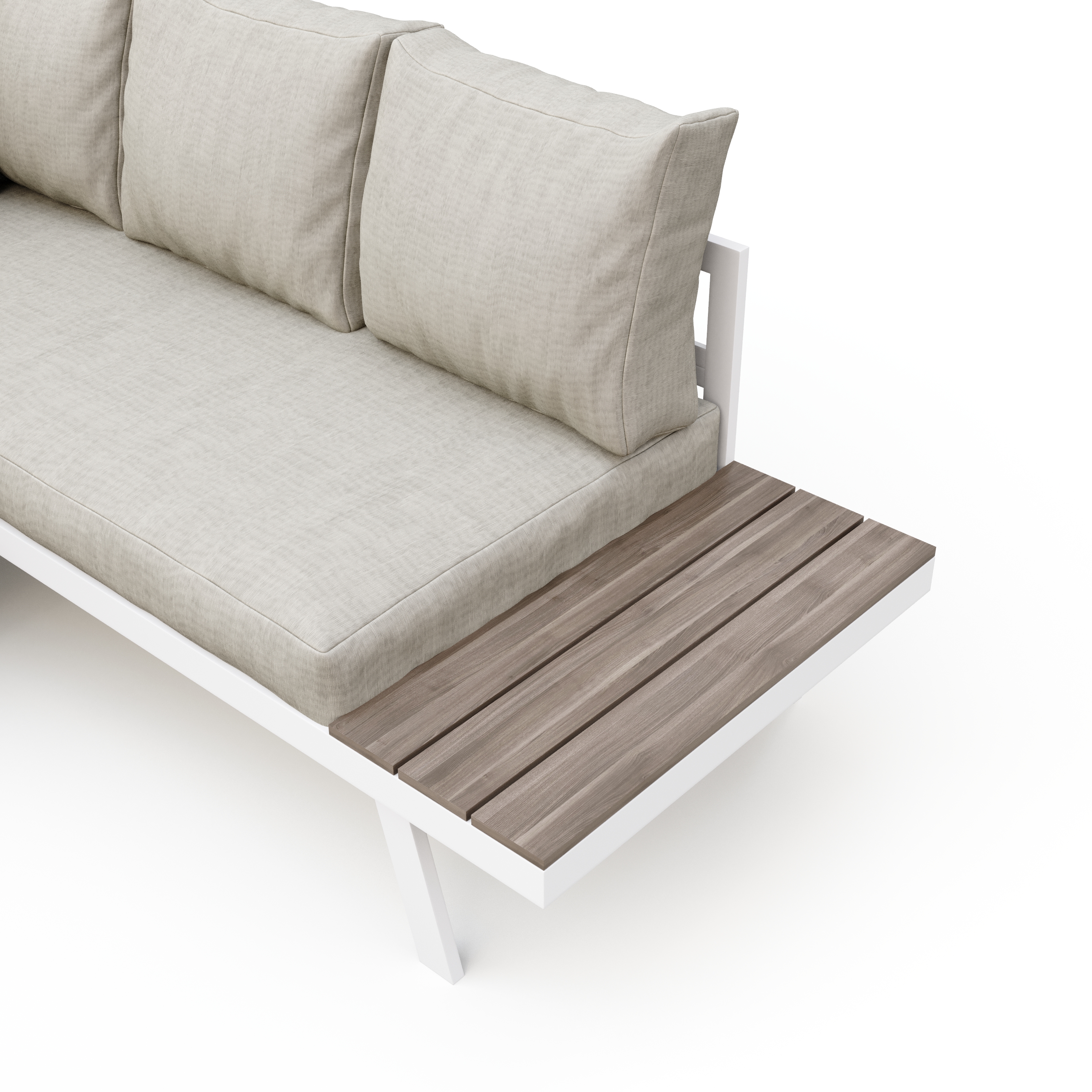 Lounge PHILOMEA beige/weiss
