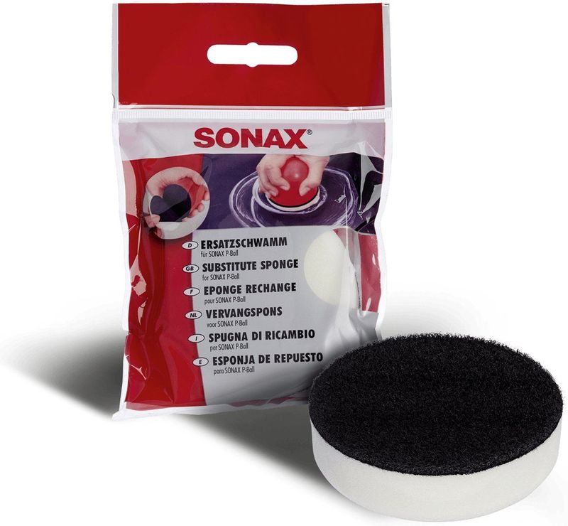 SONAX Spons - t.b.v. P-Ball Polijstbal - Klitteband - Ergonomische Vorm