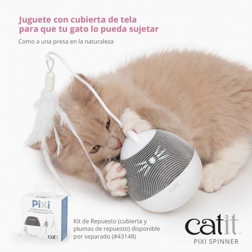 Brinquedo giratório Cat it pixi com porta-petiscos cinza para gatos