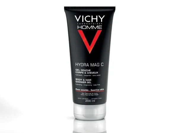 Vichy Homme Hydra Mag C Shower Gel Body & Hair 200 ml