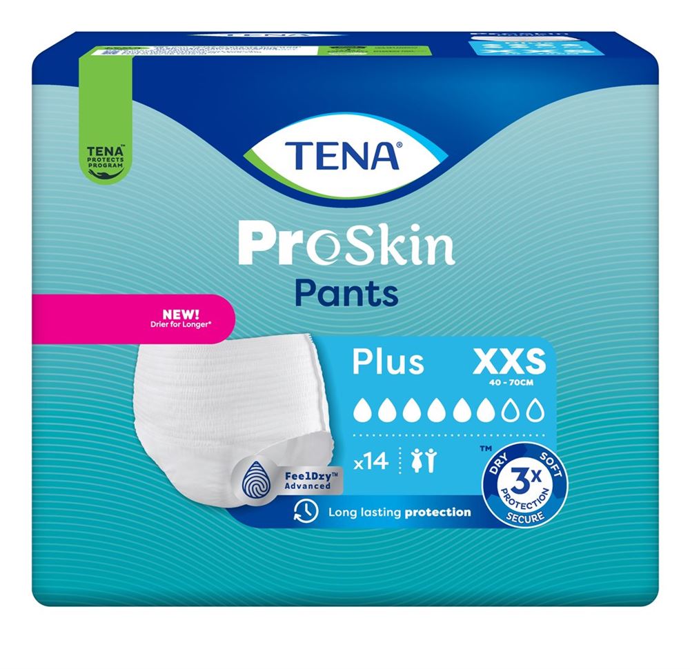 TENA Pants Plus<br>14 Stück, XXS 40-70cm, (neu)