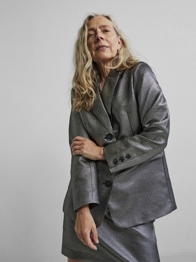 YAS YASSILVI 7/8 BLAZER Silver