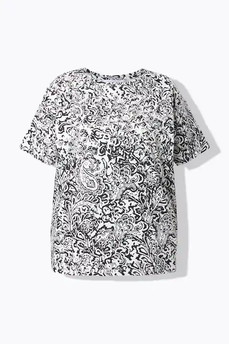 T-Shirt, Paisley, offwhite