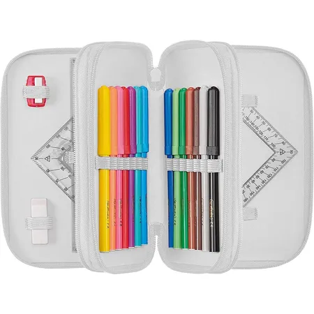 Herlitz Federtasche Mystique, 3 Fächer, gefüllt, 31-teilig