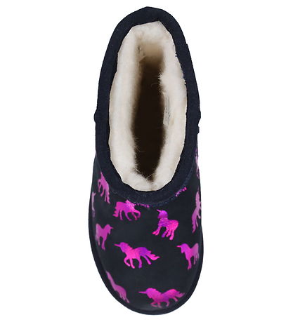 EMU Australia Teddyboots - Rainbow Unicorn Brumby - Midnight M