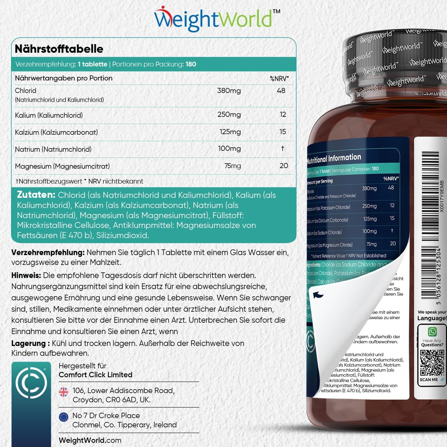 WeightWorld Elektrolyt Komplex