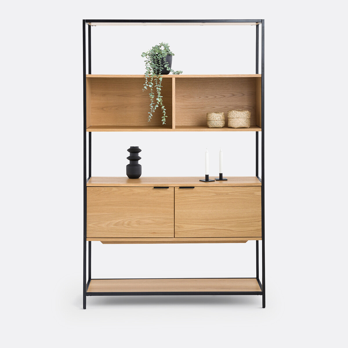 LA REDOUTE INTERIEURS<br>Prateleira modular, 2 nichos, 2 portas, Volga