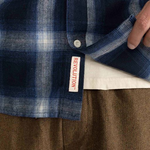 Revolution Button-Down Skjorte, Navy, L
