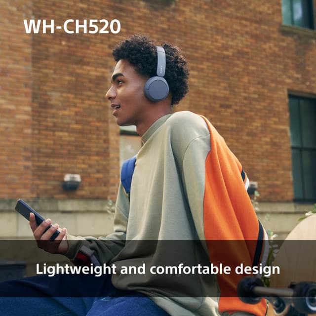Sony WH-CH520 trådløse on-ear høretelefoner (pink)