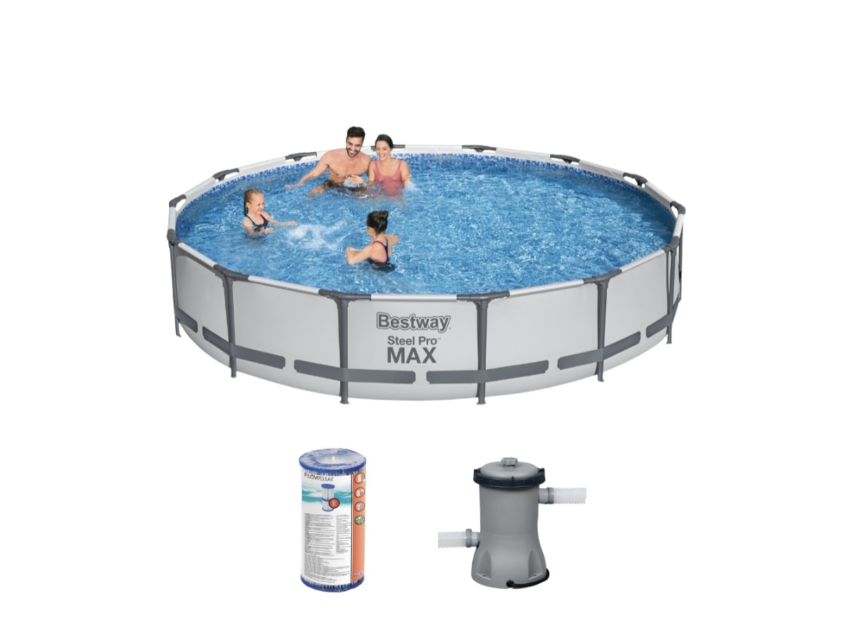 Bestway steel pro max 427x84cm zwembad – 3-delig