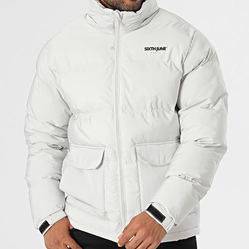 Doudoune Capuche Beige Clair