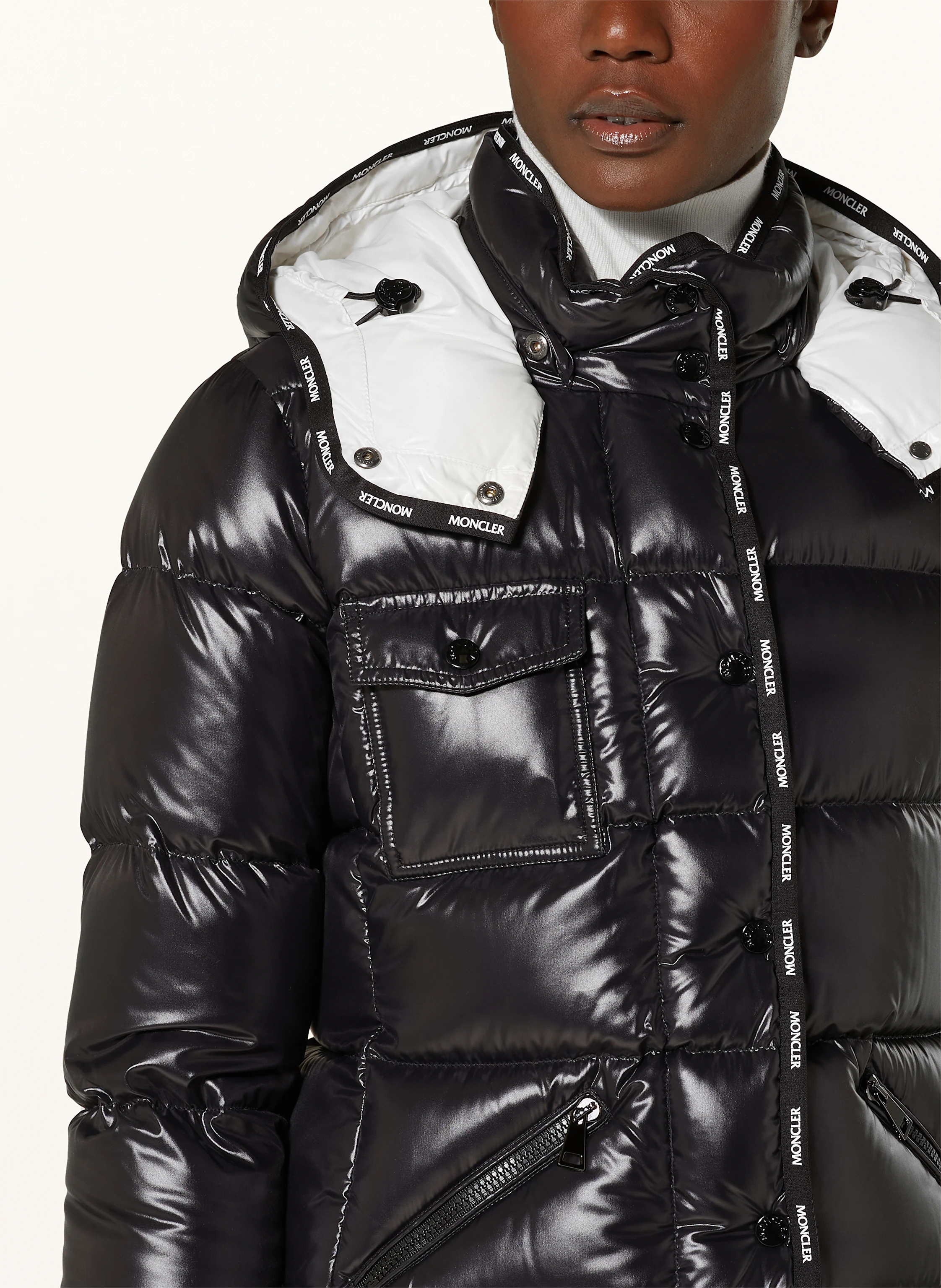 MONCLER Daunenjacke FLUMET mit abnehmbarer Kapuze