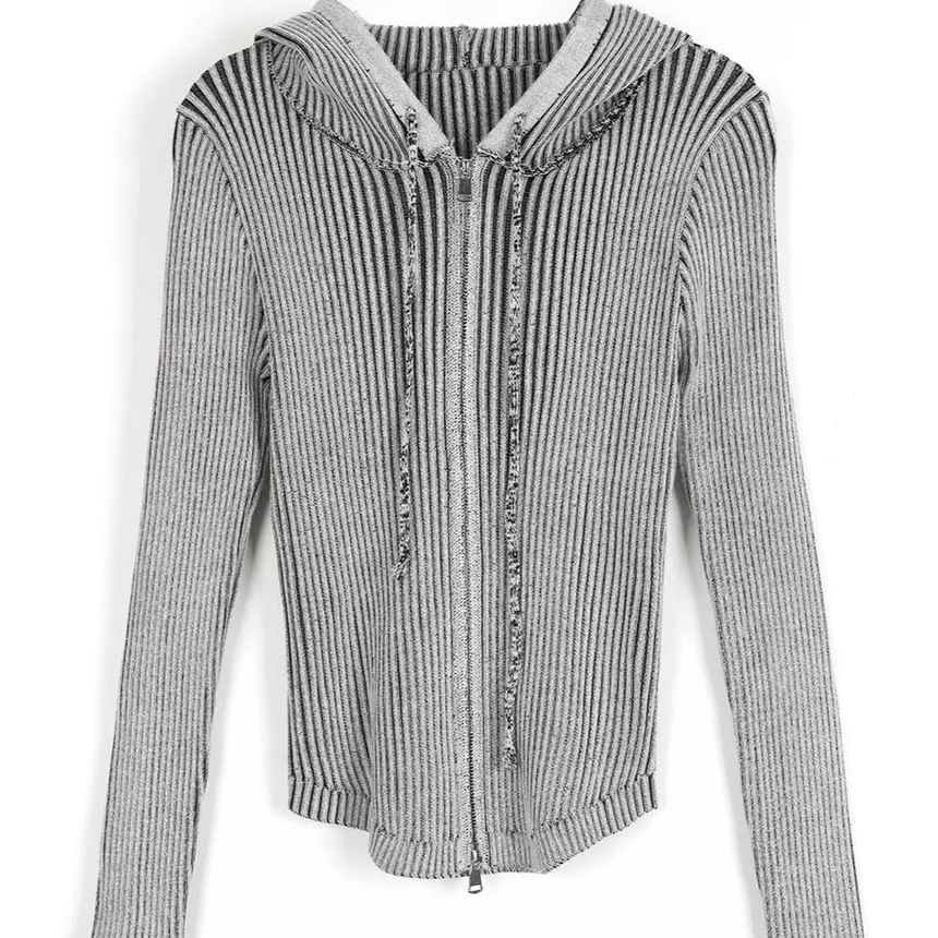 PINPI - Cropped vest met capuchon en rits