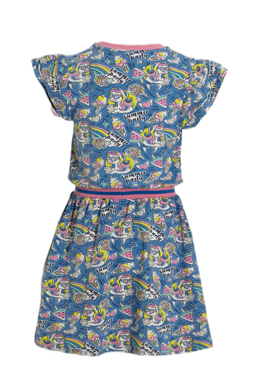Orange Stars jurk Precious met all over print blauw