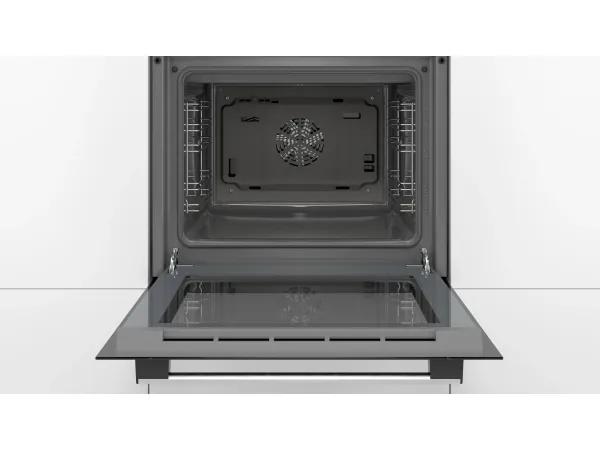 Bosch Serie | 2 HBF133BA0 - Ovn - til indbygning - niche - bredde: 56 cm - dybde: 55 cm - højde: 57.5 cm - med selv-rengøring - Klasse A - sort