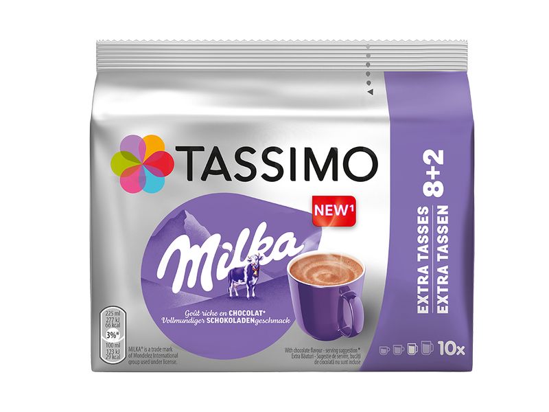 TASSIMO Kaffeekapseln T DISC Milka Kakao-Spezialität 10 Por Milka Kakao Kapseln