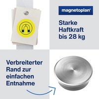 Aimant néodyme Discofix 'forte', 30 mm, argent