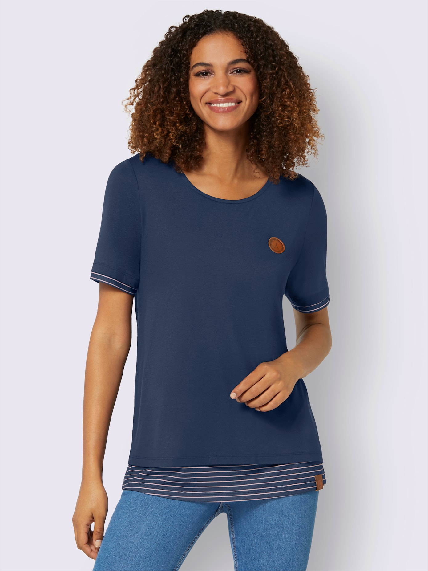 T-shirt 2 en 1 viscose