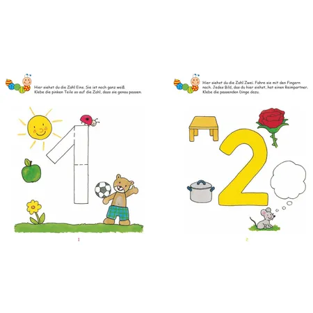 ars Edition Lernraupe – Erstes Stickerheft – Zahlen