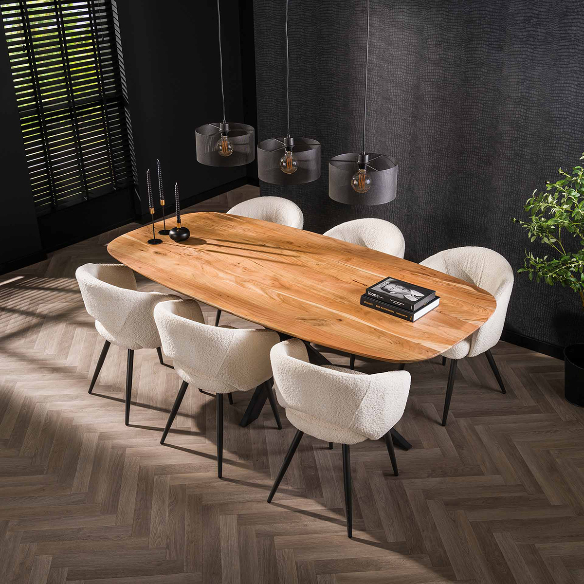 Eetkamertafel Deens Ovaal Kopenhagen 180