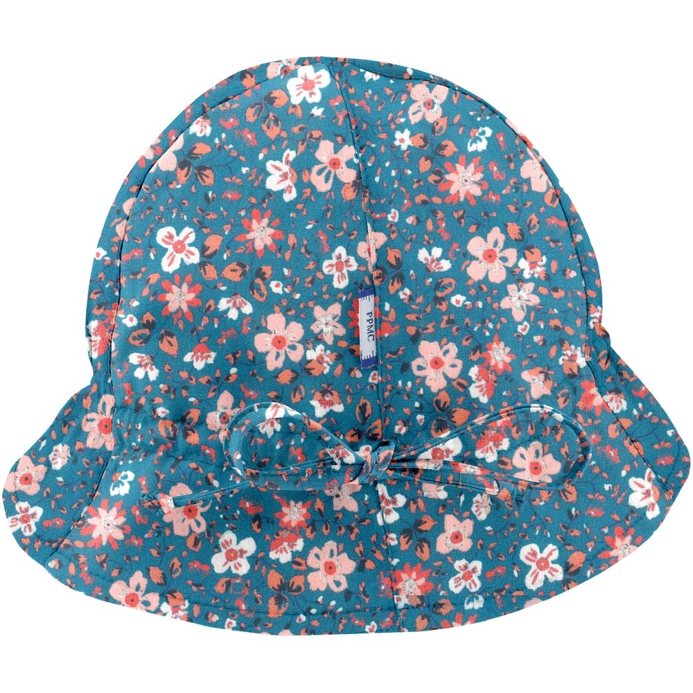 Chapeau Soleil Charlotte Fleuri Nude Ardoise