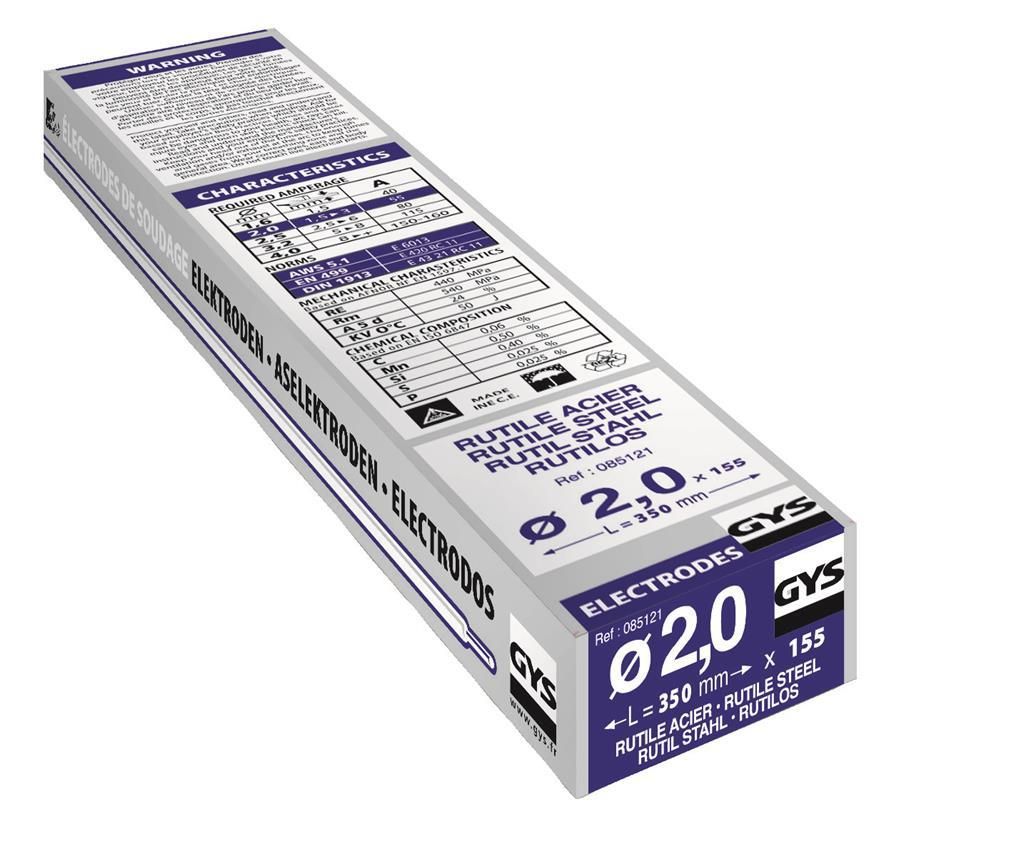 GYS Elektrodes staal O2.0mm (x155)- 5193085121