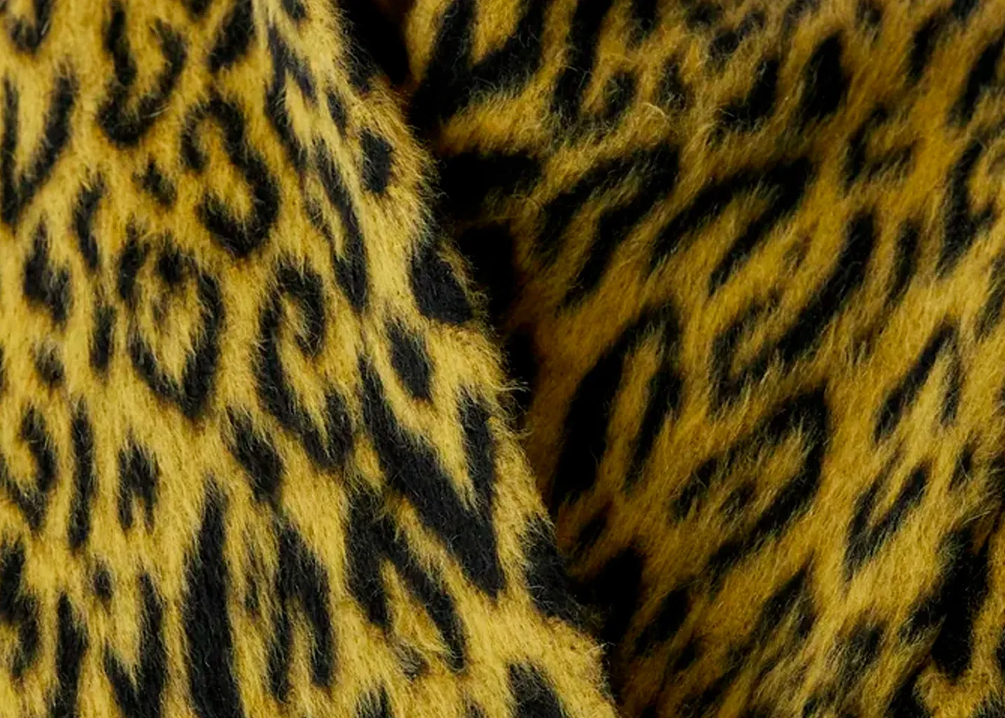 Manteau Eren En Laine Jaune Léopard Heimstone