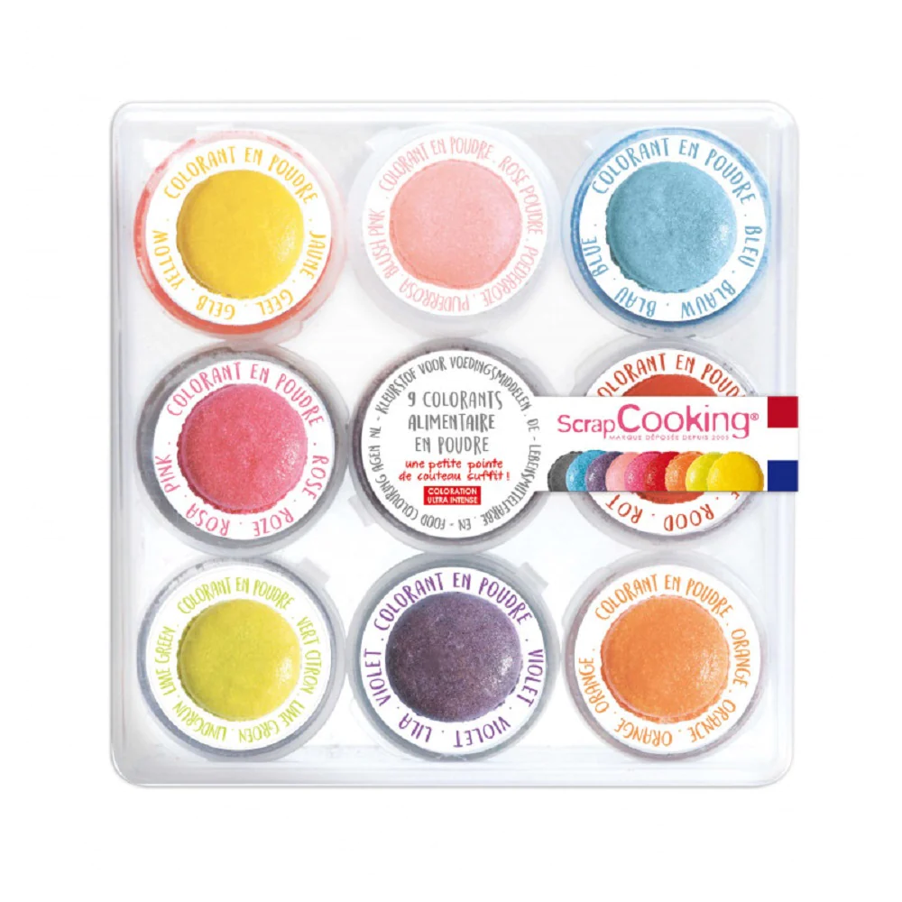 9 minis colorants Scrapcooking