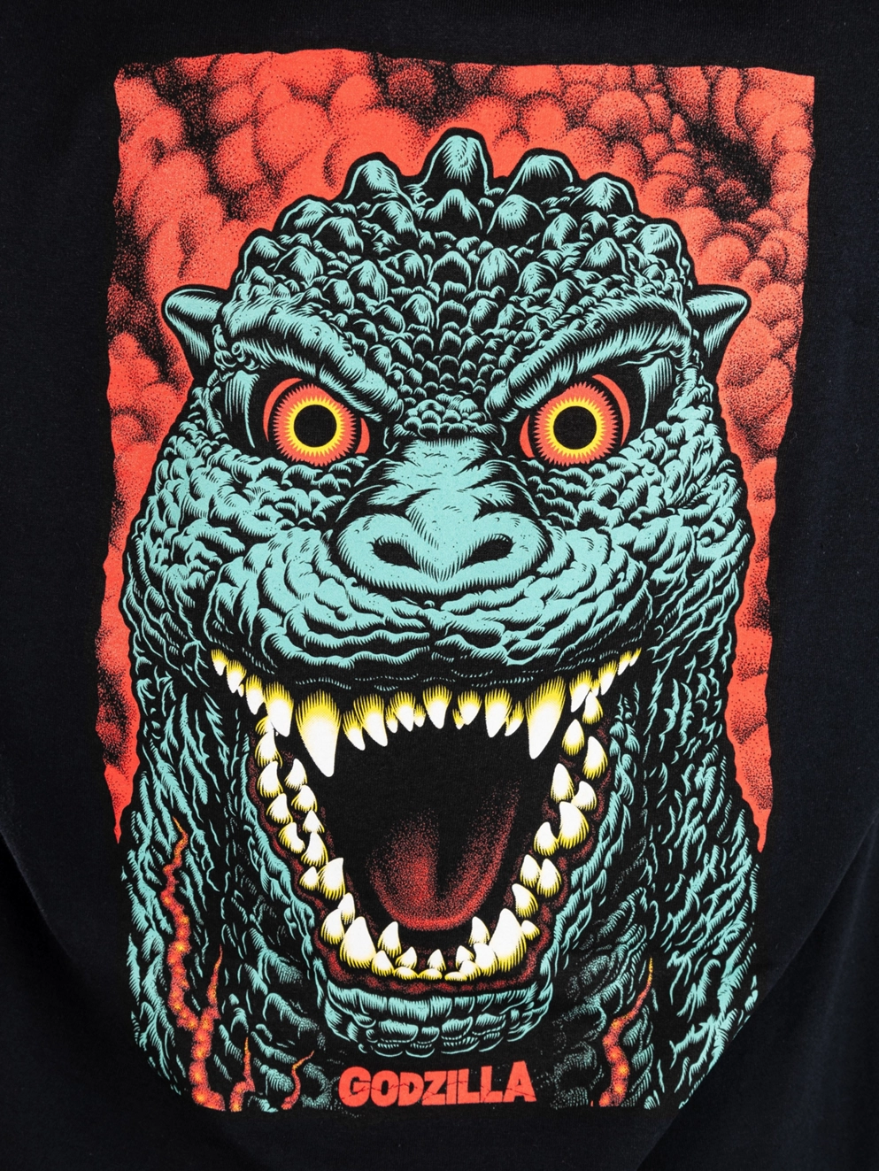 Santa Cruz X Godzilla Destroyer Stripes T-Shirt black
