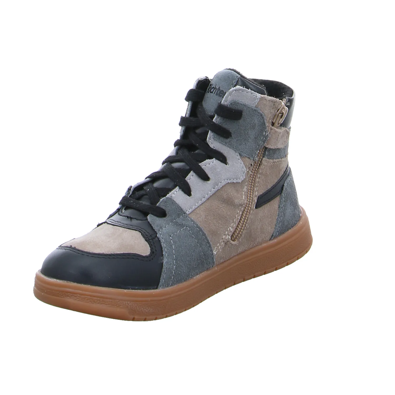 RICHTER Jugend-Boot Grau Leder  Sneaker high