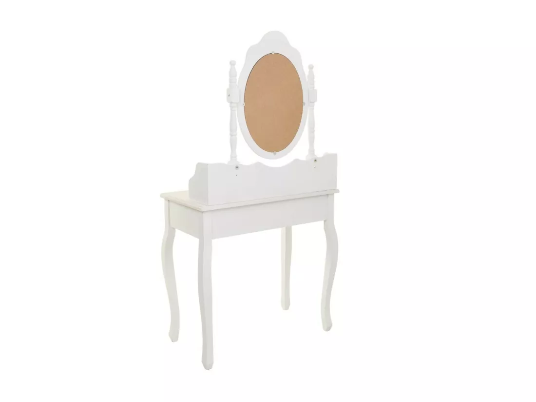 Coiffeuse en bois blanc 75x40x140.5h