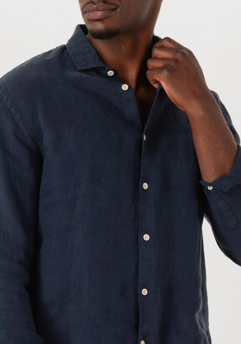 donkerblauwe the goodpeople casual overhemd soho