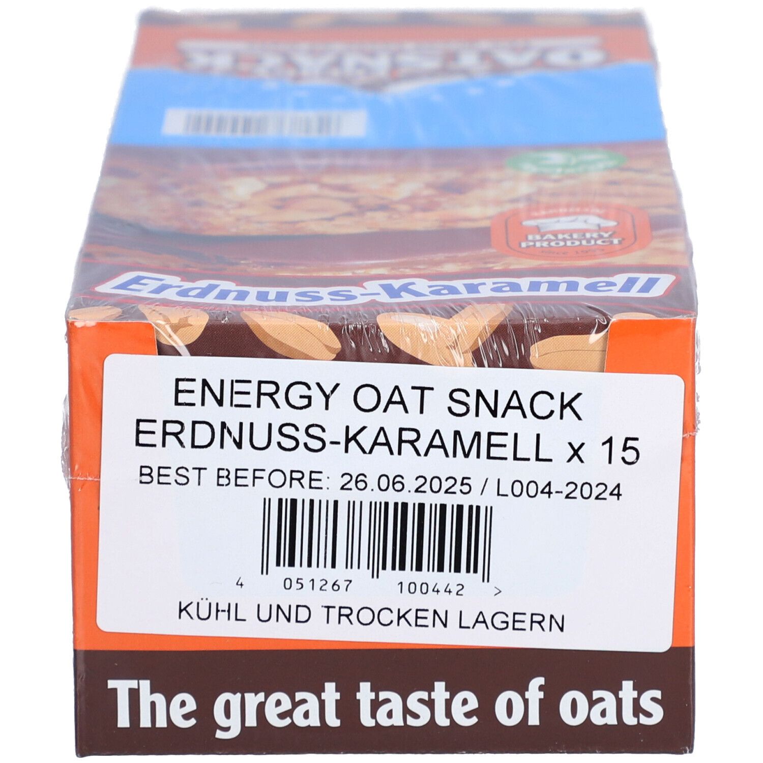 OatSnack Energy Riegel Erdnuss-Karamell