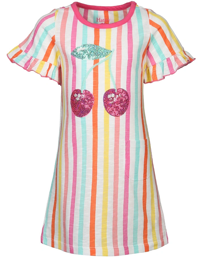 Kleid RED CHERRIES in bunt