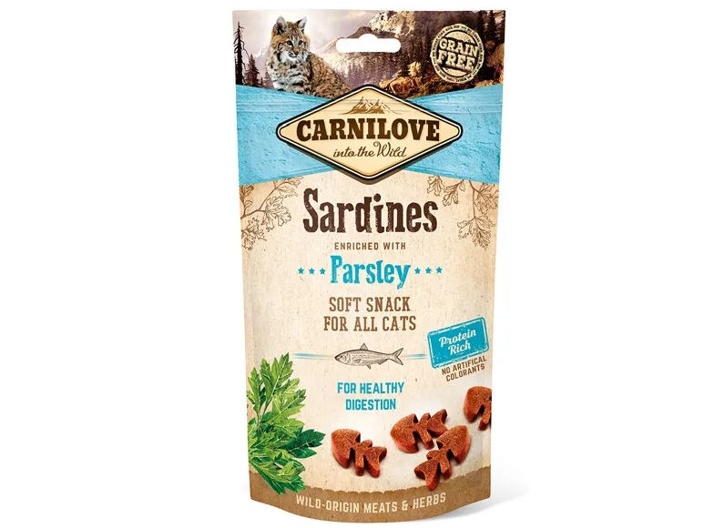Carnilove Carnilove Cat Snack Fresh Soft Sardine Parsley 50g